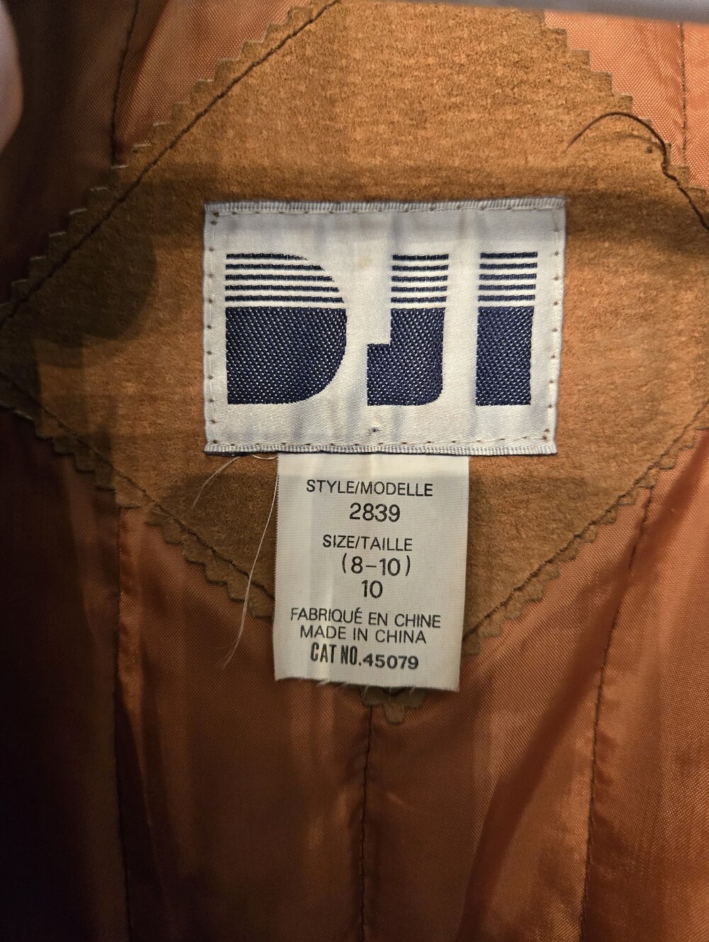 Vintage DJI Leather Bomber Jacket 80's - Picture 2 of 13